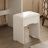 5-Drawer Vanity Set with Standing Mirror and Stool-862738303