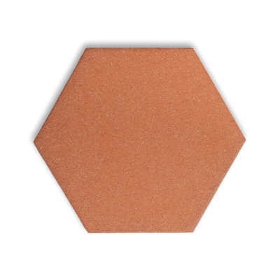 Italian Terracotta Red Hexagon 6 x 7