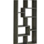 Bibliothèque à 8 tablettes gris mat