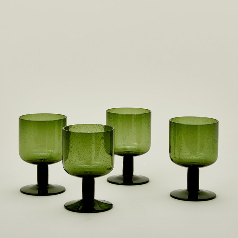 Simple Wine Glass, Olive