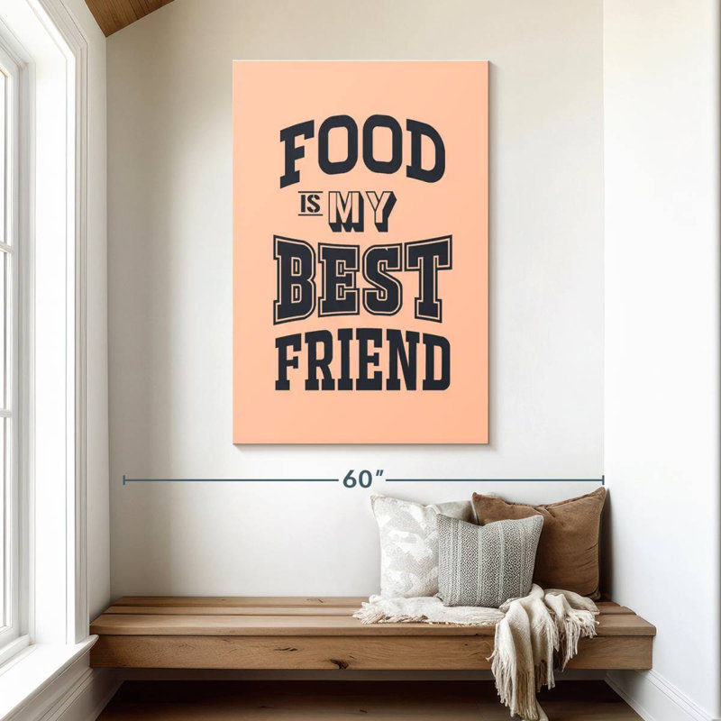Tergel Food Typography, 48" H x 32" W