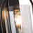 Mohnton 1-Light Classic Flush Mounted Wall Sconce in Matte Black with Clear Glass Shade