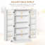 Armoire de rangement autoportante de 41 po avec deux portes réglables pour le salon
