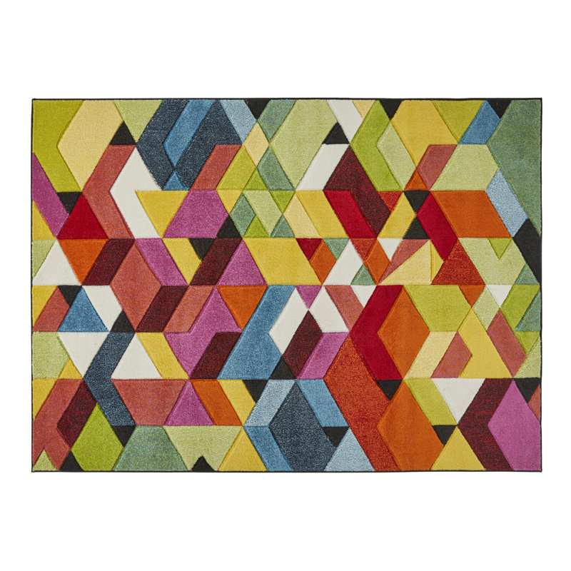 Geometric Area Rug, Rectangle 120 x 170cm