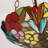 2 - Light Tiffany-Style Stained Glass Chandelier Dimmable Semi Flush Mount Ceilling Light