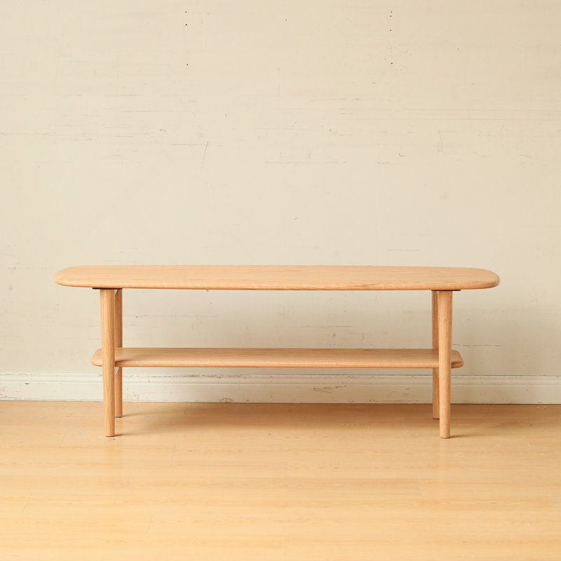 Table centrale Table basse 100% bois massif Plateau supérieur Table basse Largeur 120 x Profondeur 40 x Hauteur 42 cm Bureau d'étude Travailler de la maison Facile à assembler Bois naturel avec tablette de rangement
