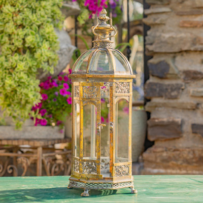21in. Tall Monte Carlo Iron/Glass Terrarium