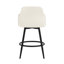 Tabouret de bar et de comptoir pivotant 26 po avec accoudoirs et structure en métal pour îlot de cuisine (ensemble de 6)-130118645-130118647