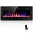 Recessed & Wall Mounted Electric Fireplace With Remote Control & Adjustable Flame-612215533