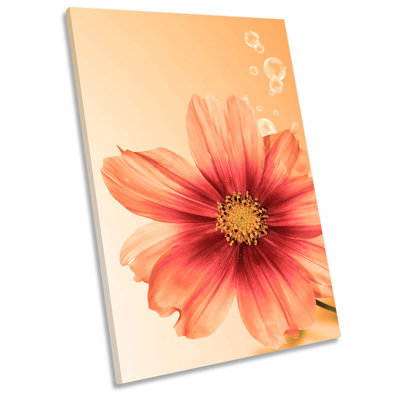 X0100 Exotic Floral Flower 1 Piece Wrapped Canvas Wall Art