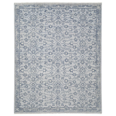 Tapis floral noué à la main Ronia