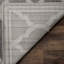 Tapis gris / gris clair à motif géométrique Ammundsen-1269307719