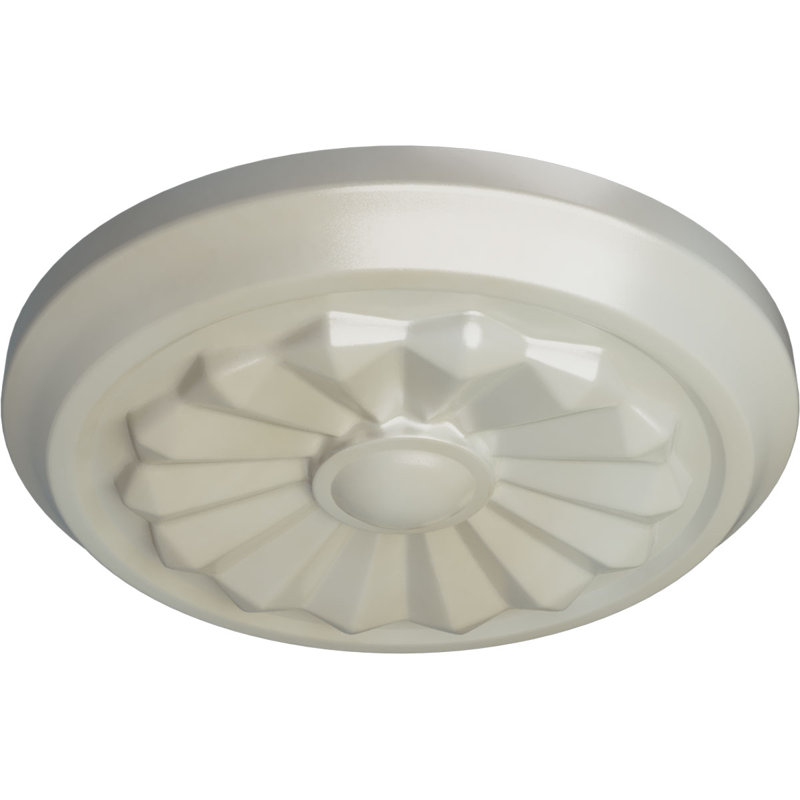 Médaillon de plafond Endurathane Olivia, 7 7/8 po x P 1 1/8 po (convient aux auvents jusqu'à 3 1/2 po), Bleu Flash