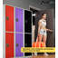 Casier 2 portes 72 po x 12 po x 12 po à 2 portes en acier avec serrure à clé - Rangement pour employés, étudiants, salle de sport, lieu de travail - Comprend les tablettes, les crochets, la ventilation et le porte-carte - Assemblage facile-69372415