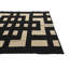 Tapis noir 5 pi 5 po x 6 pi 4 po