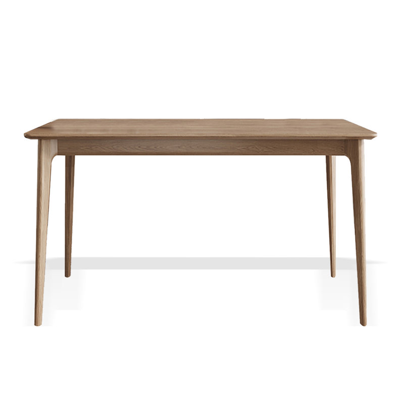 Bureau rectangulaire moderne en bois massif, 29.53" H x 62.99" W x 31.5" D