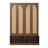 Farmhouse Hall Tree with Rattan Doors, 4-in-1 Entryway Bench Featuring 6 Hooks, Enclosed Cabinets, Adjustable Shelves, and Open Shoe Storage.-129594800