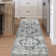 Garvee Vintage Area Rug Floral Print Indoor Mat with Non-Slip Backing, Washable Distressed Accent Carpet, Oriental Medallion Low Pile Floor Cover for Bedroom, Kitchen, Laundry
