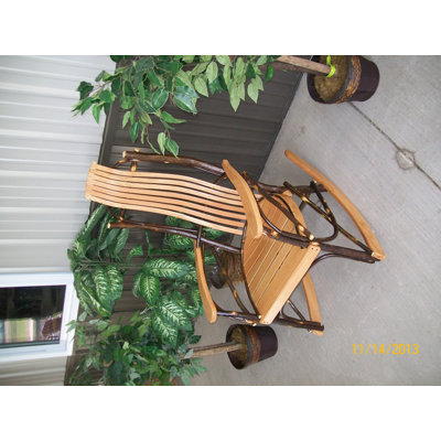 Chaise berçante Woodacre Hickory