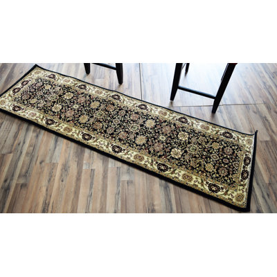 Tapis oriental noir doré Gloucester