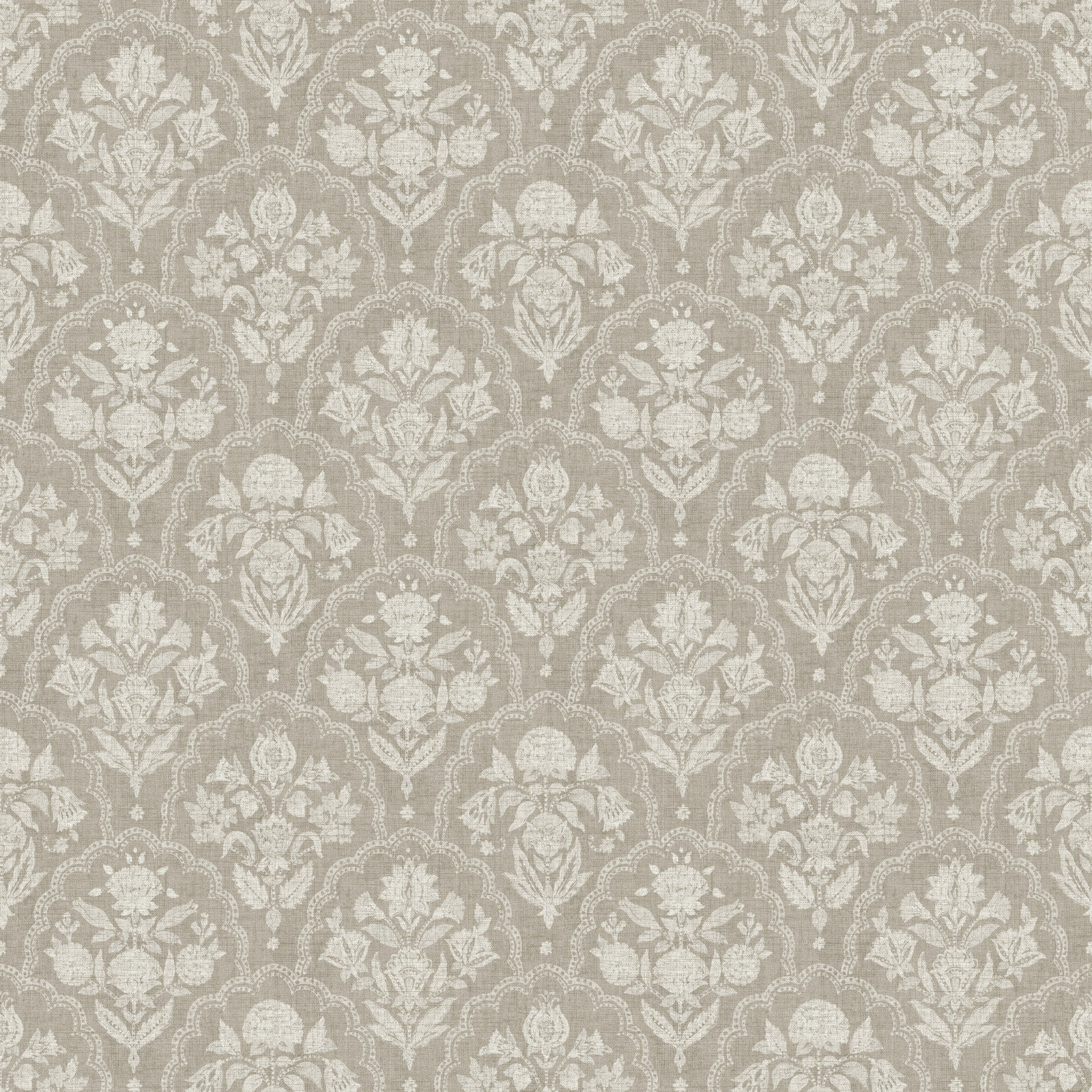 Frances Moss Fishscale Wallpaper, Gray