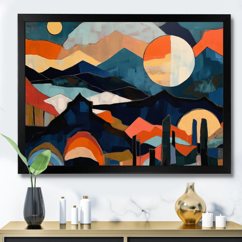 Mid Century Perspectives III - impression, Cadre simple noir, H 12 po x l 20 po x P 1 po