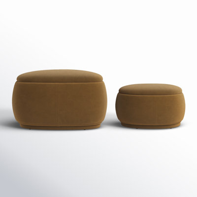Hoya 2 - Piece Upholstered Storage Ottoman