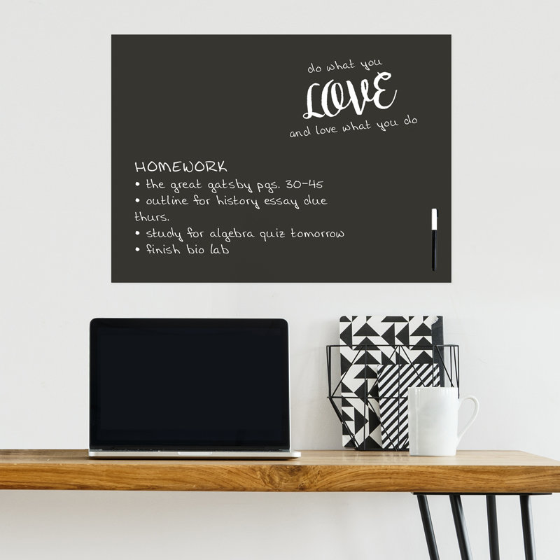 Décalcomanie murale tableau noir message wallpops