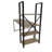 Modern Study Desk with Bookshelf, Oak & Black, 63.0 x 29.5 x 23.6 inches | 100% Melamine Coated Particle Board, Metal Frame, Multiple Shelves for Extra Storage, Ideal for Home Office & Study Spaces