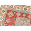Tapis rouge / ivoire en laine noué à la main de conception unique 5 pi 8 po x 7 pi 9 po New Age