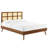 Modway Sidney Cane and Wood Platform Bed with Splayed Legs-255132133-255132137