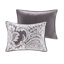 Housse de couette en coton avec motif contrasté et coussins décoratifs 6 pièces