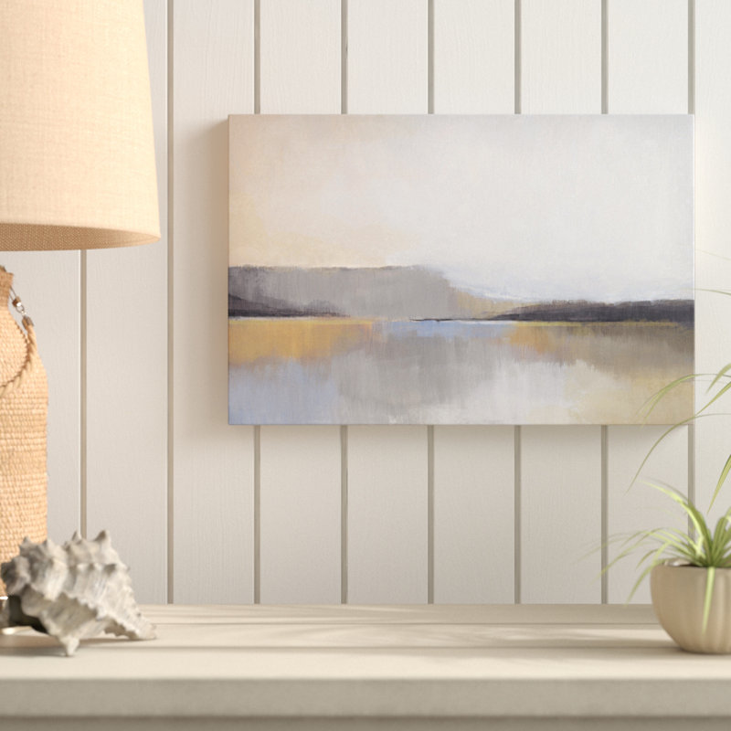 Gray Dunes V - reproduction d'art sur toile tendue, H 8 po x l 12 po