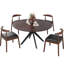 Tables de salle à manger en bois durable avec base en forme de X, style moderne pour un usage domestique