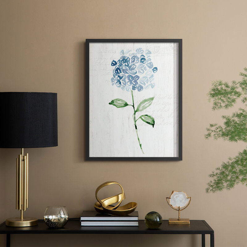 «Garden Botanical II», reproduction encadrée - bois massif, Noir, noir, noir, noir, H 21 po x l 17 po