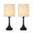 Bedside Table Lamps Line Fabric Lampshade Metal Lamp Base-1228552050-1261140609-1261140613