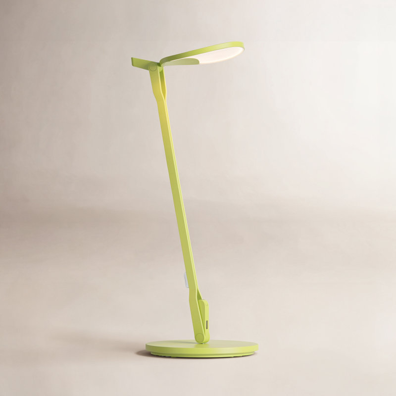 Splitty Metal USB Desk Lamp, Matte Leaf Green