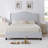 Hampton  Wingback Bed, Linen-108856404-108856409