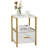 Kempst 1 - Drawer Iron Nightstand-1604521402