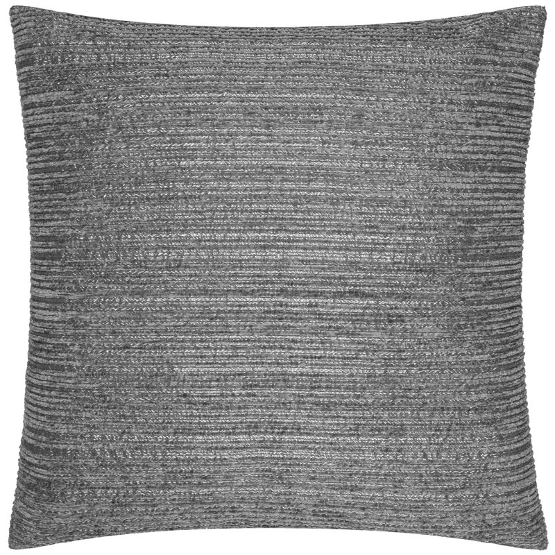 Jupiter Striped Square Cushion, Feather, Grey
