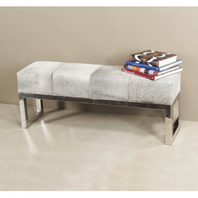 Moro Genuine Leather Upholstered Bench