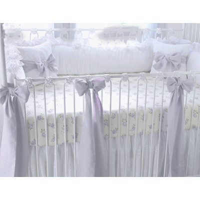 Dorrington Lavender Linen Crib Bows