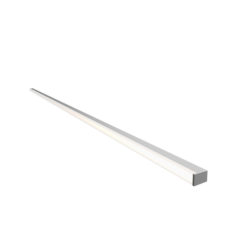 Barre d'éclairage de salle de bain à DEL à intensité variable Stix Plus, Aluminium brillant brillant