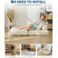 Canapé-lit pliant 3-en-1, canapé-lit convertible avec coussin et support pour le dos, salon compact, sans assemblage requis pour le salon, la chambre à coucher, la chambre d'amis, simple-2066070715