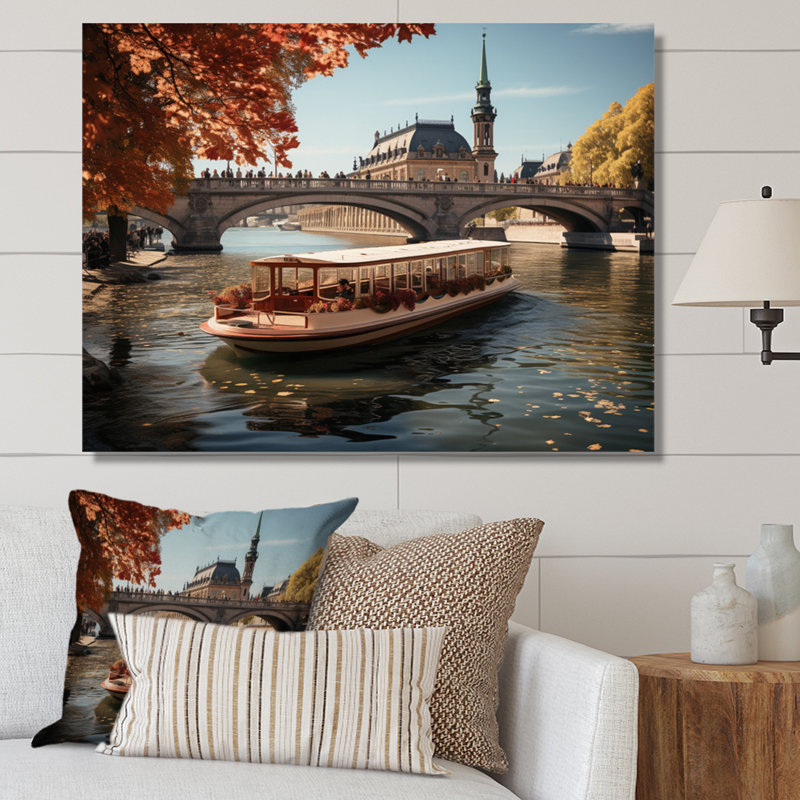 «Copenhagen Danemark Canal City III», reproduction sur toile, H 16 po x l 32 po x P 1 po, Toile tendue