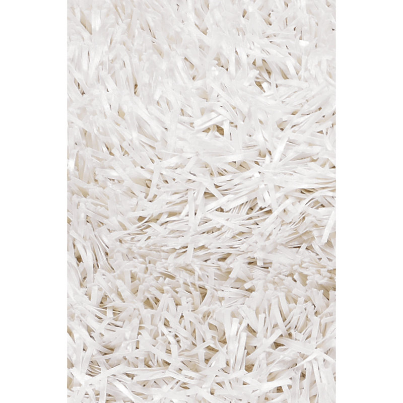 Hand Loomed Modern Area Rug in White, Round 7'9"