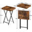 Saboun Tray Top Cross Legs End Table