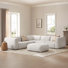 Jaye - 6 Piece Upholstered Reversible Modular Corner Sectional Sofa with Ottoman