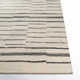 Rune Striped Handmade Tufted Wool Area Rug in Beige/Charcoal