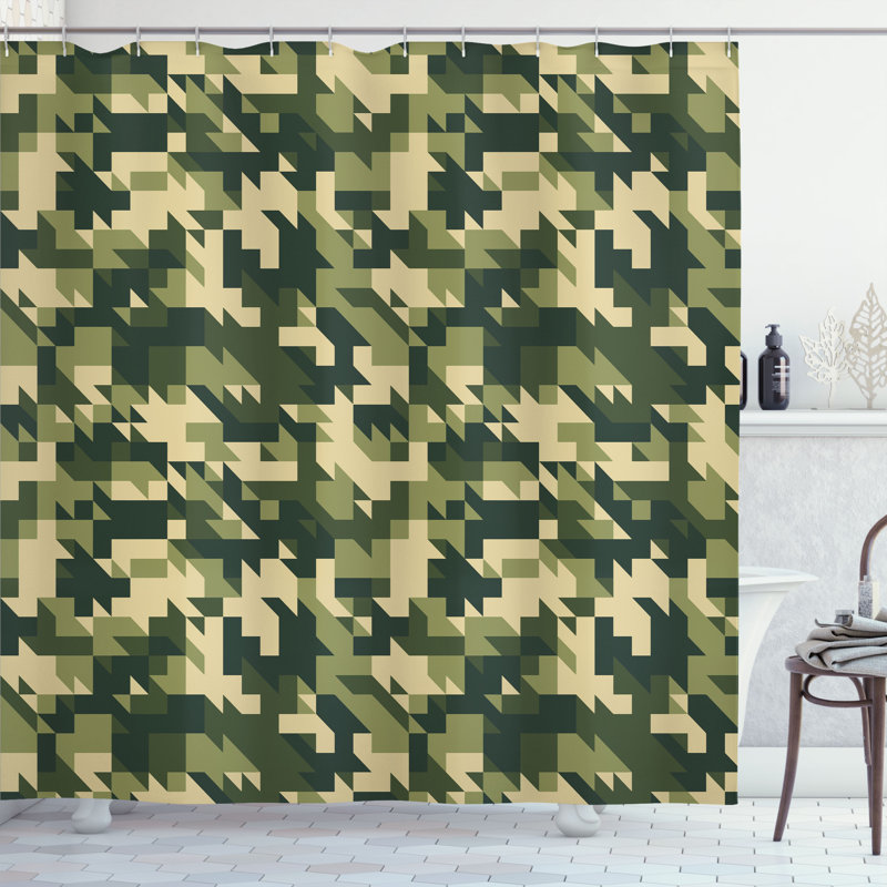Shower Curtain with Hooks Included, 84"H x 69"W